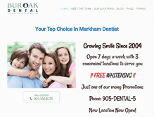 Tablet Screenshot of buroakdental.com